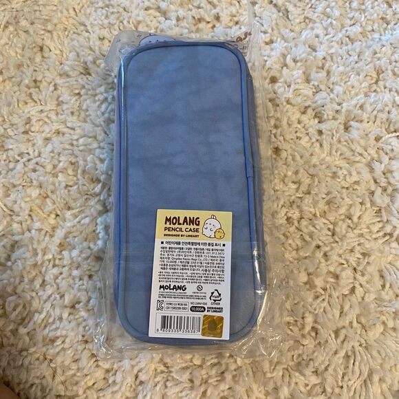 Cute Korean Animal Design Molang Pencil Case/Storage. Blue. OS. Kidcore. Gift. - Picture 4 of 4